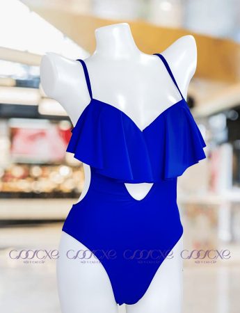 Bộ liền viền rủ áo có gọng